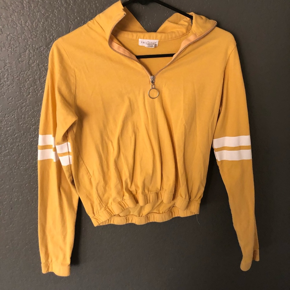 Yellow quarter zip